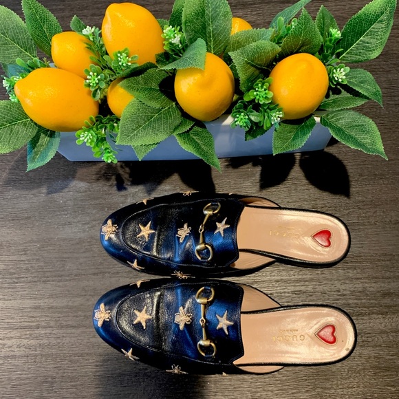 Gucci embroidered bee horsebit princetown slipper - Picture 3 of 8